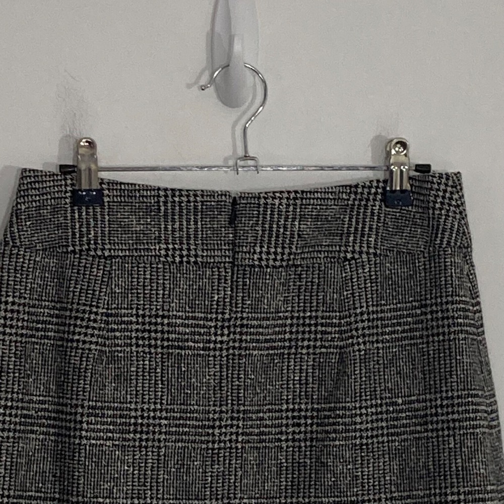Body By Victoria Womens Skirt 2 Black Plaid Wool Blend Academia Gothic Vixen - Picture 6 of 14